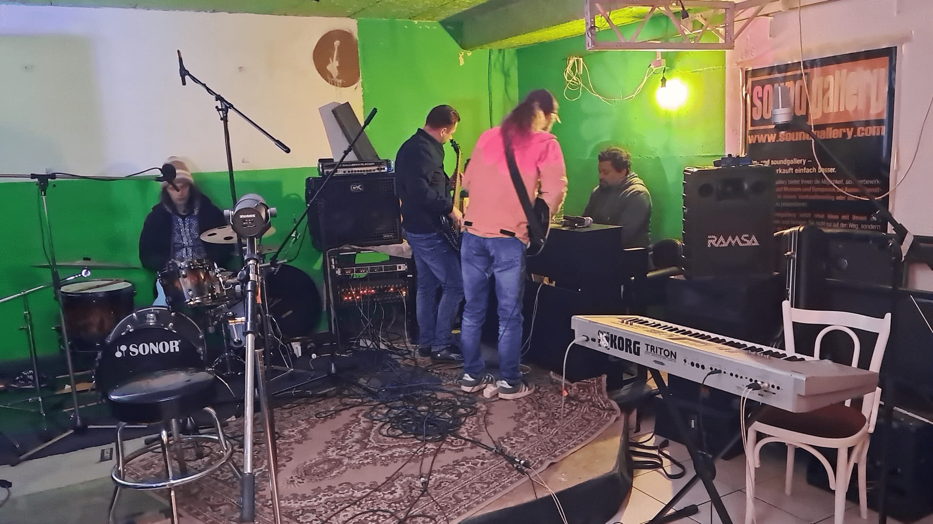 Probe im freeREC Studio in Basel